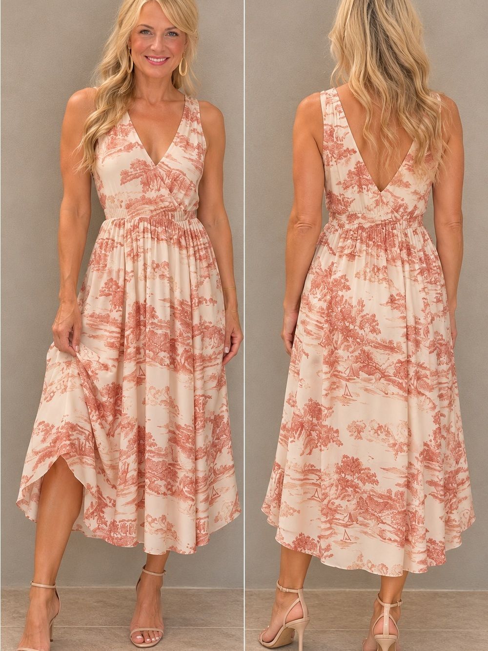 Reformation Anthropologie Farah Sleeveless V-Neck Midi NWT $270